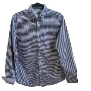 Black Brown 1826 Navy Gingham Button Down Shirt